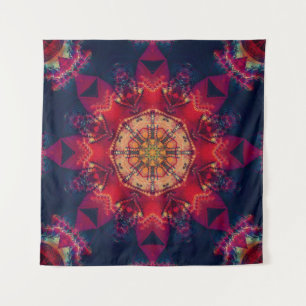 Schöne farbige Kaleidoskop nahtlose Illustrati Wandteppich