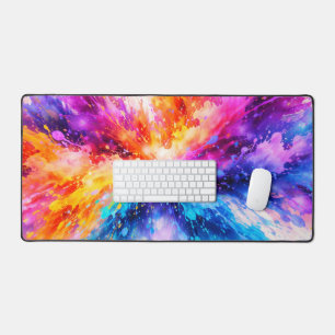 Schöne Farbspritzer Explosion Schreibtischunterlage