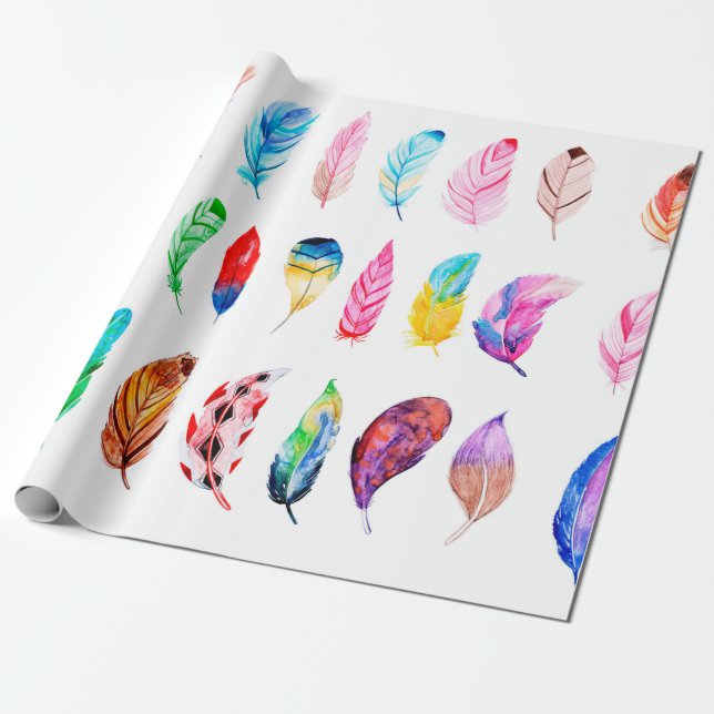 Schöne Feather Collection Geschenkpapier (Ungerollt)