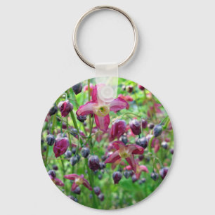 Schöne Fee Wings Blumen u. Knospen-Frühlings-Foto Schlüsselanhänger