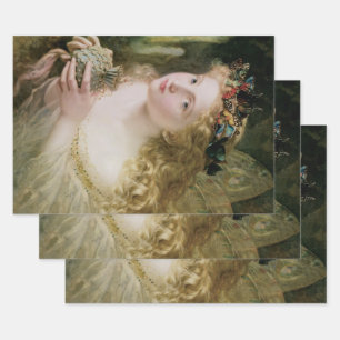 Schöne Feen-Schmetterlinge von Sophie Anderson Geschenkpapier Set