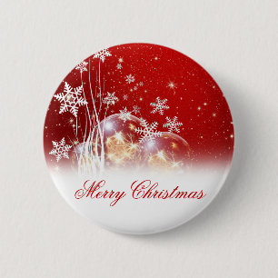 Schöne feierliche "Frohe Weihnachten" Illustratio Button