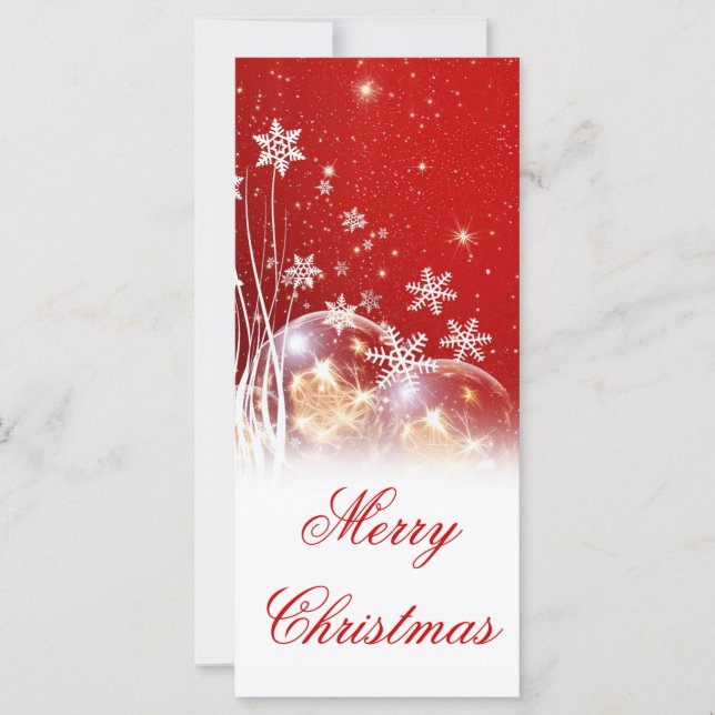 Schöne feierliche "Frohe Weihnachten" Illustration (Vorderseite)