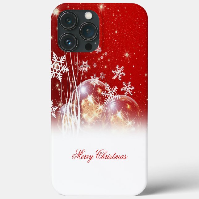 Schöne feierliche "Frohe Weihnachten" Illustration Case-Mate iPhone Hülle (Rückseite)