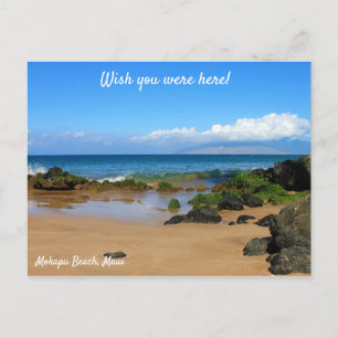 Schöne Felsen auf der Maui Beach Postcard Postkarte