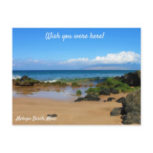 Schöne Felsen auf der Maui Beach Postcard