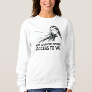 Schöne Feminine Line Kunst - Wer verdient Sie Sweatshirt