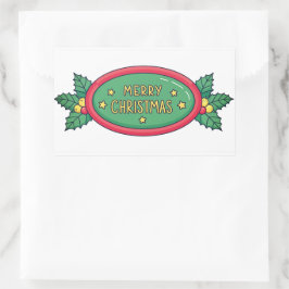 Schöne Ferienaufkleber Rechteckiger Aufkleber