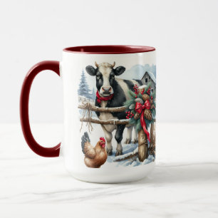 Schöne Ferienkuh mit Kardinal Personalisiert Tasse