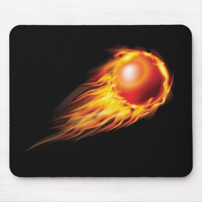 Schöne Fireball Mouse Mat Mousepad (Vorne)