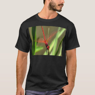 Schöne Firecracker Dragonfly Akryllische Malerei T-Shirt