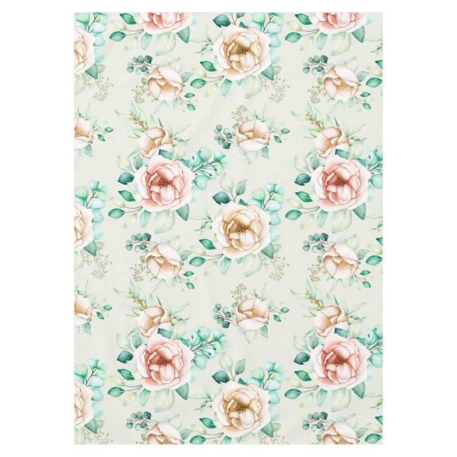 Schöne Flora Tischdecke (Vorderseite)