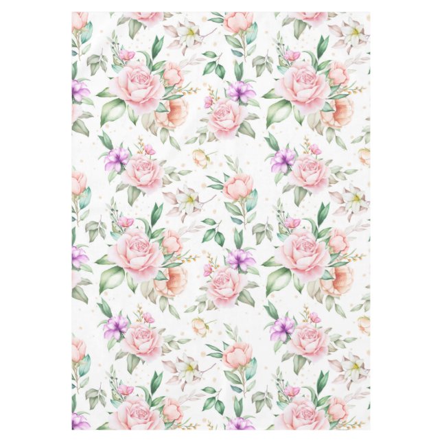 Schöne Flora Tischdecke (Vorderseite)