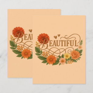 Schöne Florale Antwortkarte Elegantes Gold RSVP Karte