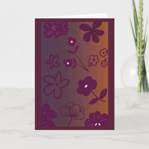 Schöne Florale Gestaltung Karte