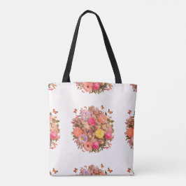 Schöne florale Muster Tote Tasche
