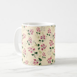 Schöne florale nahtlose Vergissmeinnicht-Muster Kaffeetasse