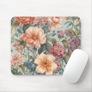 Schöne florale Vintage-Blumenmalerei Mousepad