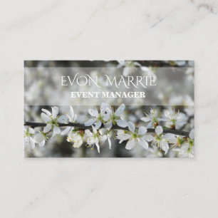 Schöne florale Visitenkarte