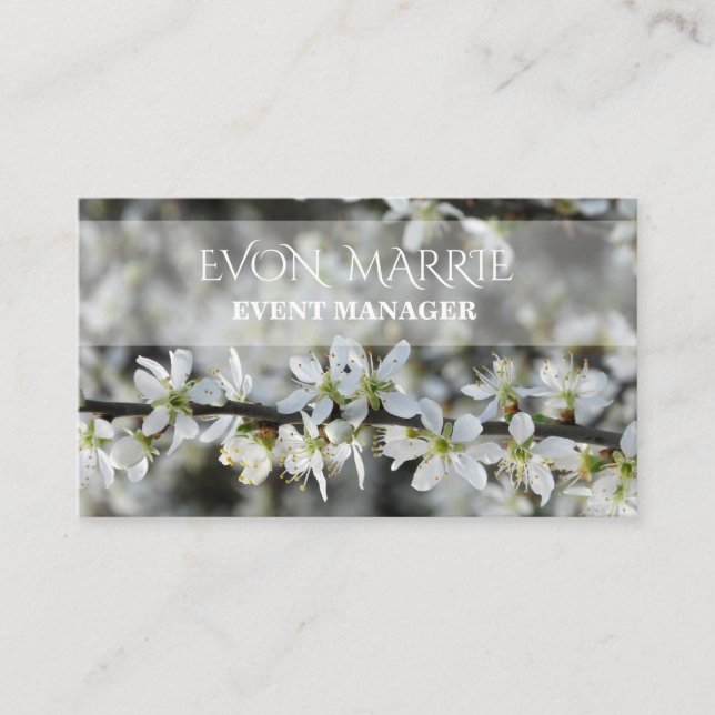 Schöne florale Visitenkarte (Vorderseite)