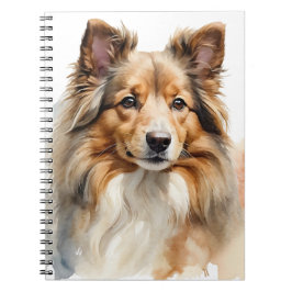 SCHÖNE FLÜFFE-SHETLAND-SHEEPDOG-HUND NOTIZBLOCK