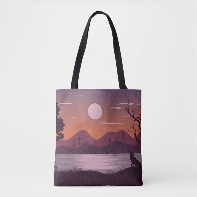 Schöne Flusslandschaft Tasche (Vorderseite)