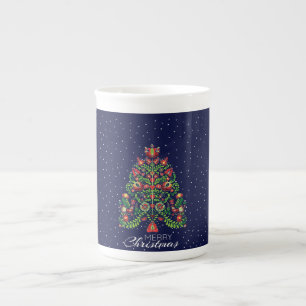 Schöne Folk Matyo Kalocsa Weihnachten Prozellantasse