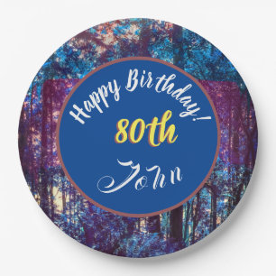 Schöne Forest Dream Paper Plate Pappteller