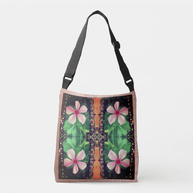 Schöne fotografische Flora trifft Boho Charm Tragetaschen Mit Langen Trägern (Vorderseite)