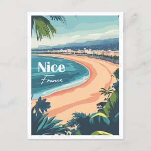Schöne Frankreich Kunst Reiseort Illustration Postkarte