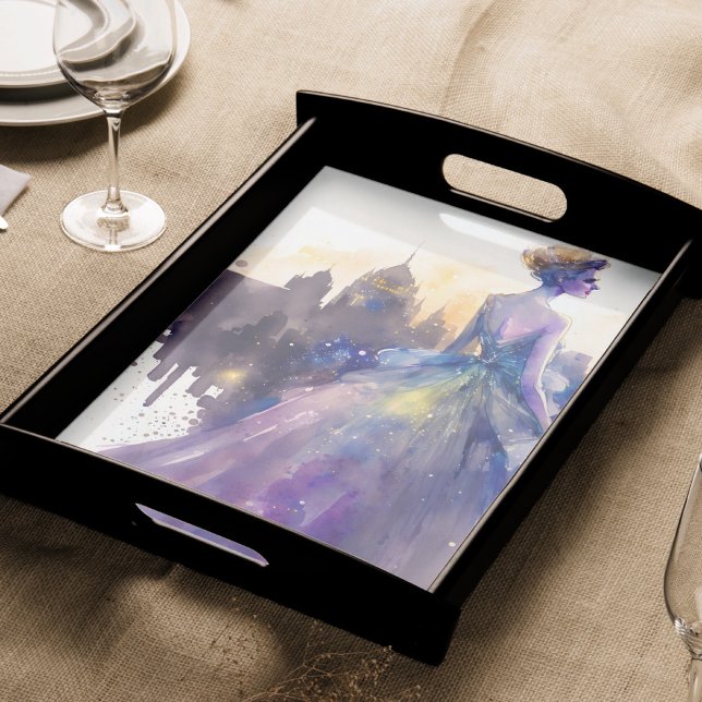 Schöne Frau | Abstrakte Stadtprinzessin Seidenpapier (Von Creator hochgeladen)