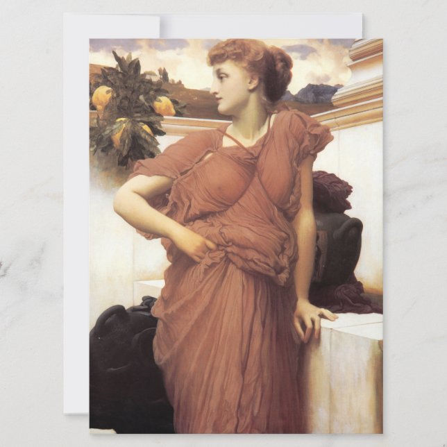 Schöne Frau am Brunnen (Frederic Leighton) Karte (Vorderseite)