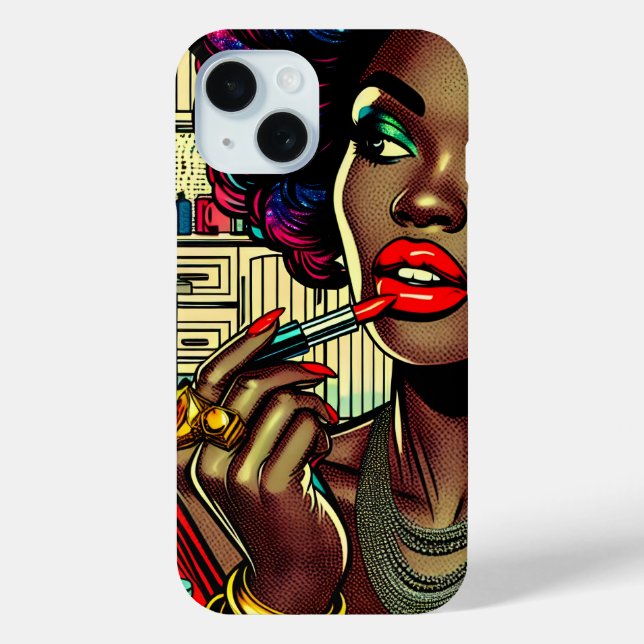 Schöne Frau am Lipstick Case-Mate iPhone Hülle (Rückseite)