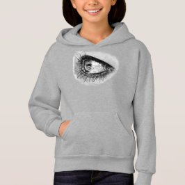 Schöne Frau Auge in vollem Mascara Hoodie