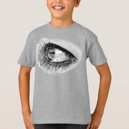 Schöne Frau Auge in vollem Mascara T-Shirt