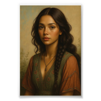 Schöne Frau Fotodruck