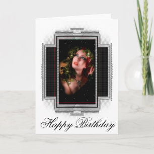 Schöne Frau Glücklicher Geburtstag Grußkarte Dankeskarte