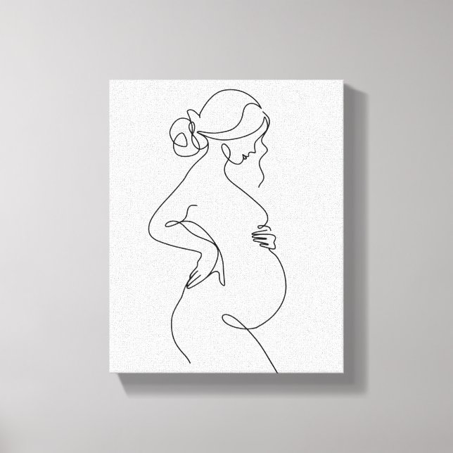 schöne Frau Leinwanddruck (Vorderseite)