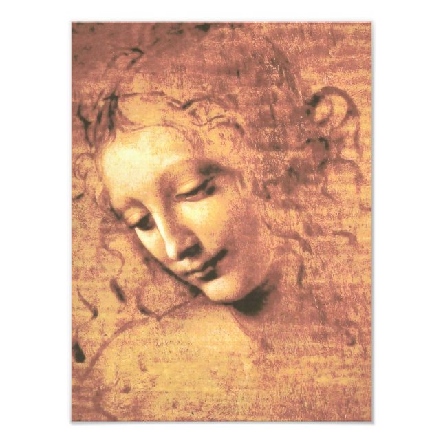 Schöne Frau von Leonardo da Vinci Fotodruck (Vorne)