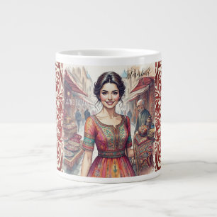Schöne Frauen in Grand Bazaar Türkei, Türkei Jumbo-Tasse