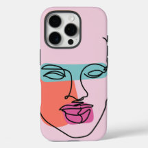 Schöne Frauen Linie Art Tough iPhone Gehäuse