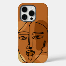 Schöne Frauen Linie Art Tough iPhone Gehäuse