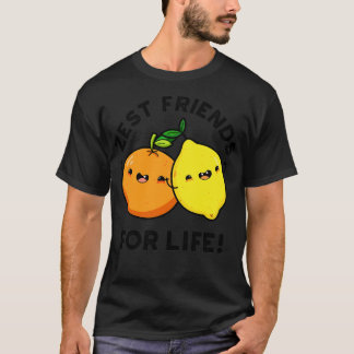 Schöne Freunde fürs Leben Lustiger Zitrusfrucht-Wo T-Shirt