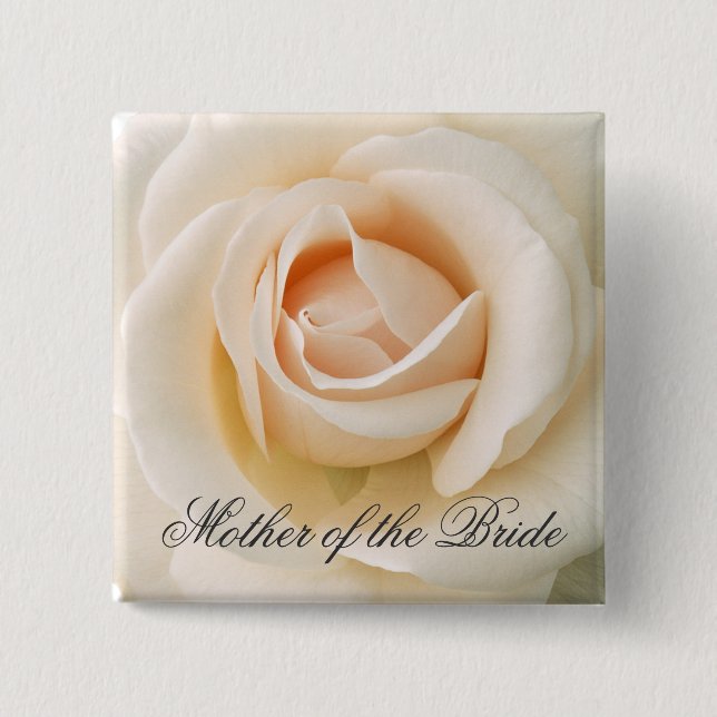Schöne frische Rose Button (Vorderseite)