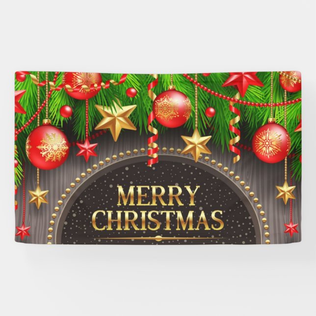 Schöne frohe Weihnachten Banner (Horizontal)