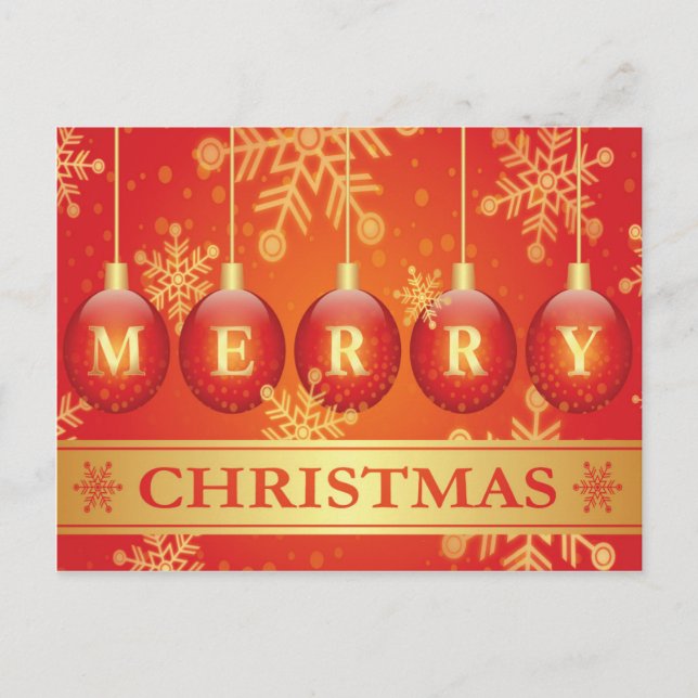 Schöne frohe Weihnachtskarte Feiertagspostkarte (Vorderseite)