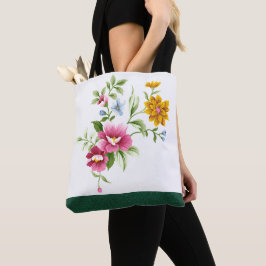 Schöne Frühlingsblumen Hochzeitstorte Tasche