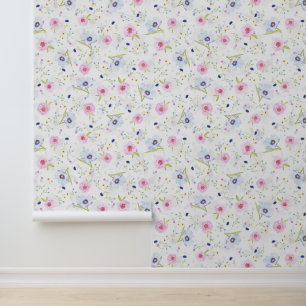 Schöne Frühlingsblumen Muster floral Tapete