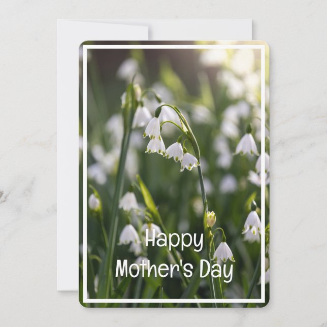 Schöne Frühlingsblumen Muttertag Feiertagskarte (Vorderseite)