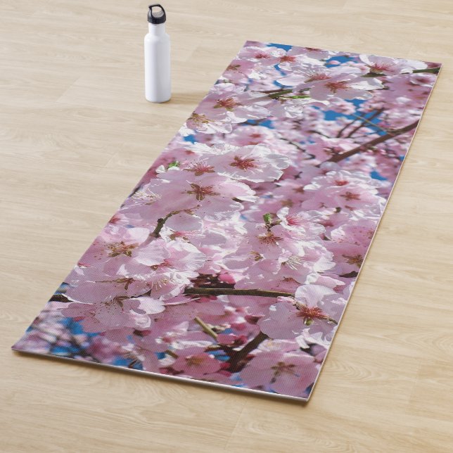 Schöne Frühlingsblüten Yogamatte (Beispiel)